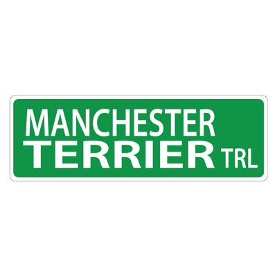 Plaque de rue Manchester Terrier