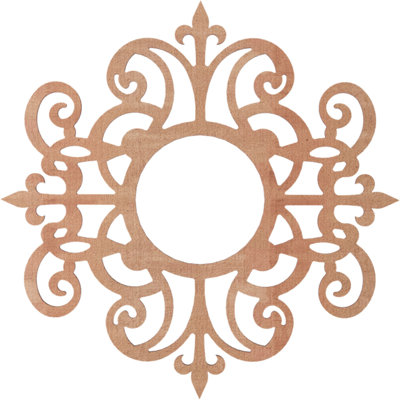Médaillon de plafond en bois d'aulne Dijon