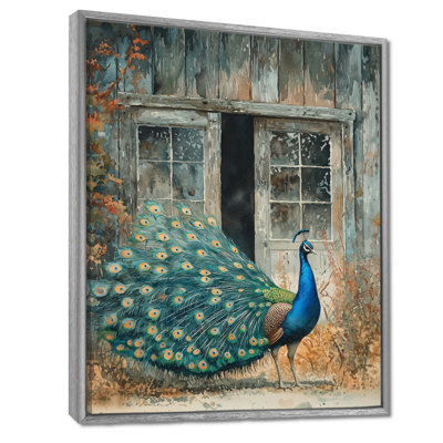 Hyler Peacock at the Farm Garden IV - Bird, art mural