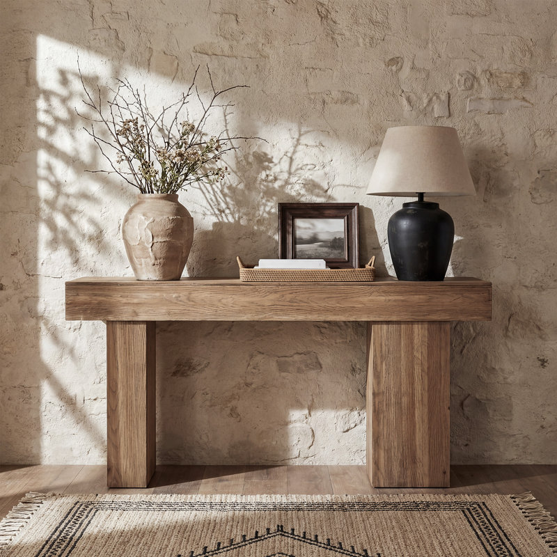 63cm Solid Wood Console Table