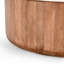 Josie Wood and Marble Round Coffee Table