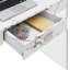 Allegonda Glass Frame Writing Desk with 1 Drawer-487809596