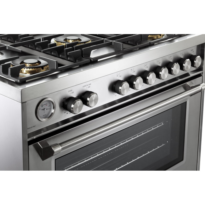 Verona Ultima 36" 5 Burner Single Gas Range - Stainless