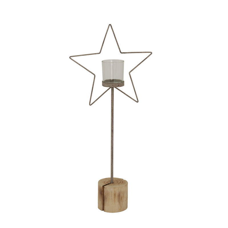 Andranique Glass Candle Accessories, 61 cm H x 26 cm W x 10 cm D