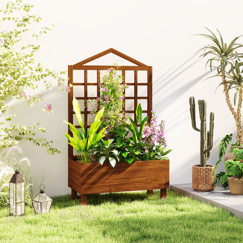 Wood Elevated Planter