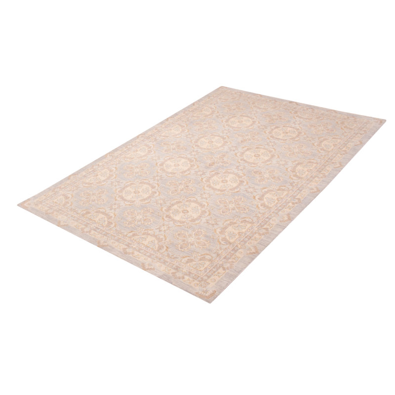 Tapis unique en laine noué à la main 6 pi x 9 pi 1 po nouvel âge Avgust
