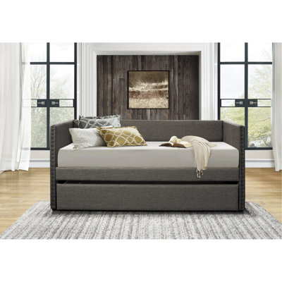 Méridienne grise rembourrée 1pc