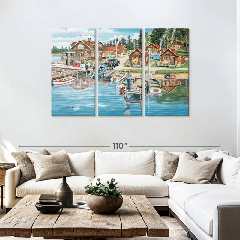 Alvord Timber Lodge, 48" H x 74" W