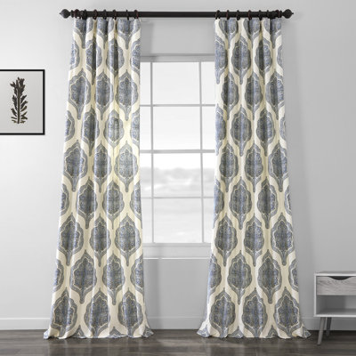 Lawhon 100% Cotton Room Darkening Single Curtain Panel