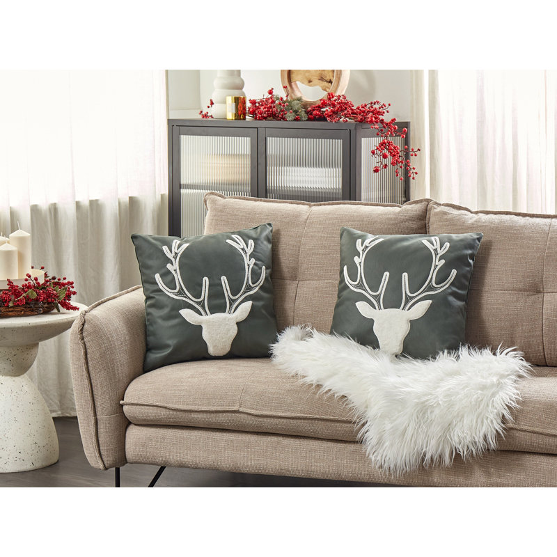 Proxima Square Throw Cushion, Green