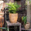 Faux Grass-Woven Cement Planter-1451856402