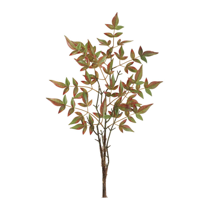 Mini branche (ensemble de 4), H 40,25 po x l 11,55 po, Vert / Rouge / Brun