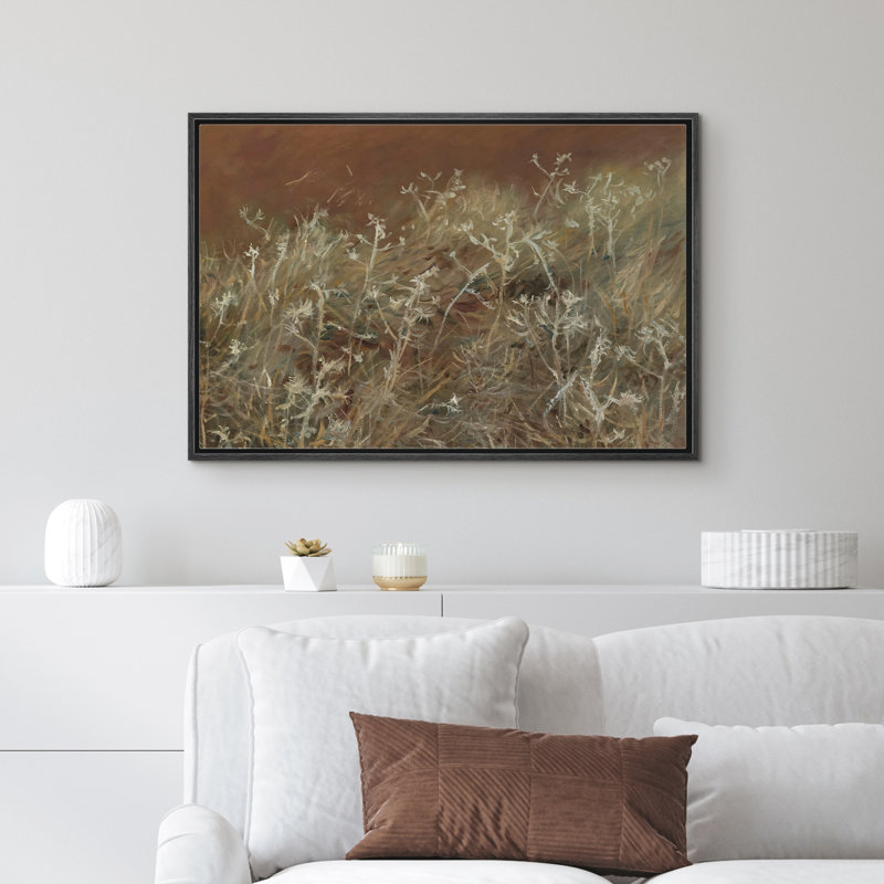 Reproduction d'art sur toile encadrée - œuvre d'art botanique rétro, décor de maison de campagne moderne, H 16 po x l 24 po
