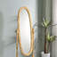 Miroir sur pied 59,25 "de haut, forme ovale
