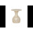 Hern Cream Capiz Hourglass Side Table