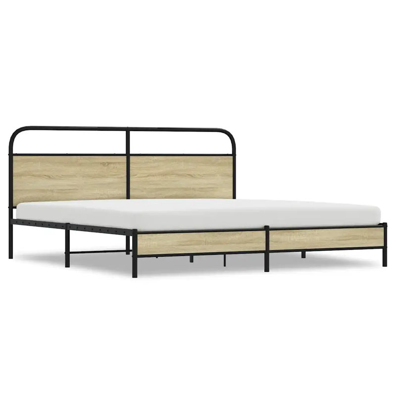Aliyani Bed, Sonoma Oak, 100 x 190cm