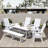 Laguna Rectangular Outdoor Dining Table With Umbrella Hole , 71'' in. W 37'' in. D-1750438475