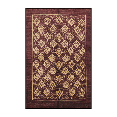 Tapis beige / rouge Skofte