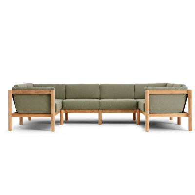 Haven 116'' Wide U-Shaped Patio Sectional with Sunbrella® Cushions