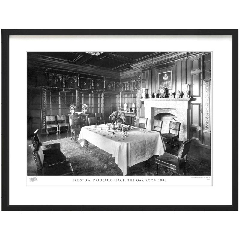 Padstow, Prideaux Place, The Oak Room 1888 - Single Picture Frame Print, 45cm H x 60cm W x 2.3cm D