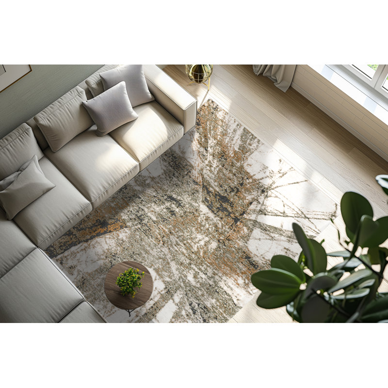 Berkly Abstract Area Rug, Rectangle 160 x 230cm