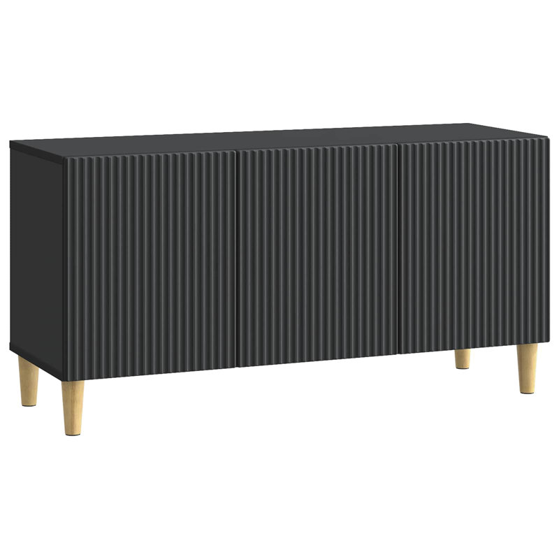 Unfinished TV Stand, 50cm H x 99cm L x 34.5cm W, Black