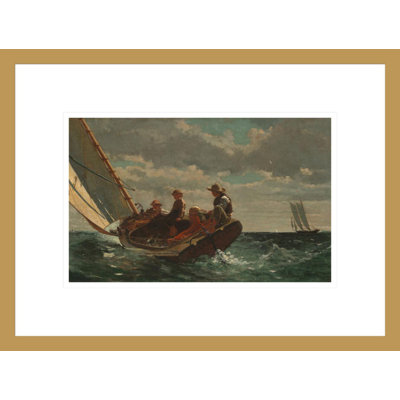 «Breezing Up (A Fair Wind)» par Winslow Homer, impression giclée encadrée