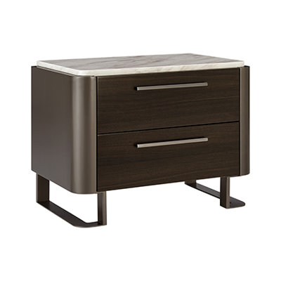 Demarkas 70 cm W Bedside Table