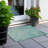 Machine Washable Indoor/Outdoor Xhevrie Teal Rug-1084426825