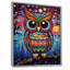 Décoration murale chouette colorée pendant la nuit II - Hibou-108454625-136730360
