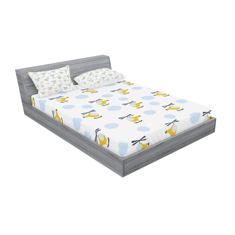 Microfiber Sheet Set, Queen Sheet Set with Fitted Sheet