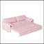 Canapé-lit polyvalent 3-en-1 avec rangement latéral pour divers espaces, parfait pour la flexibilité et la commodité