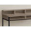Bureau d'ordinateur, bureau personnel, debout, tablettes de rangement, L 48 po, travail, ordinateur portable, stratifié brun, métal noir, contemporain, moderne-1007465705