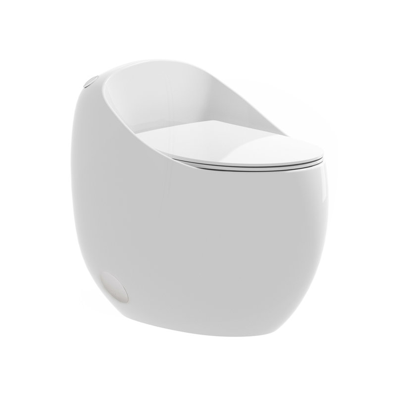 Toilette 1 pièce à chasse d'eau 1,28 GPF en blanc brillant