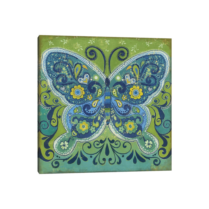 Butterfly Mosaic - Wrapped Canvas Print, 66.04 cm H x 66.04 cm W x 1.91 cm D