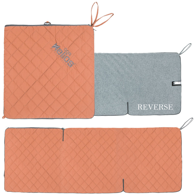 Dog Helios 'Boulder-Trek' 3-in-1 Expandable Surface Outdoor Travel Camping Dog Mat, Orange