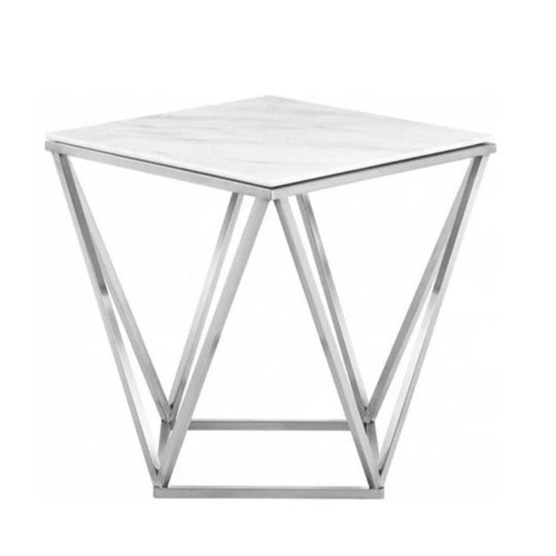 Table d'appoint Rissoto, Argent argent