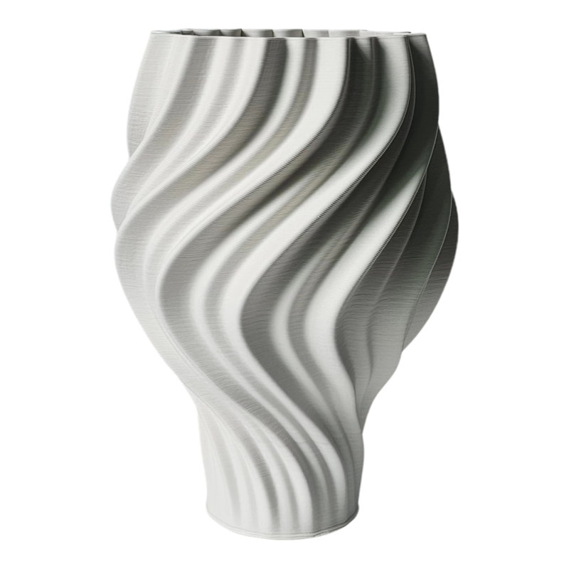 Vase Modern, H 13,5 po x l 9 po x P 9 po
