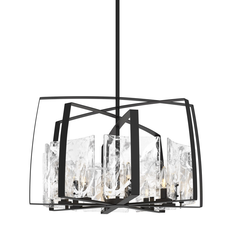 Arc 8 - Light Chandelier, Black