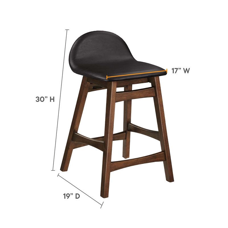 Tabouret Modway Juno, Brun, Tabouret de comptoir (siège d’une hauteur de 24