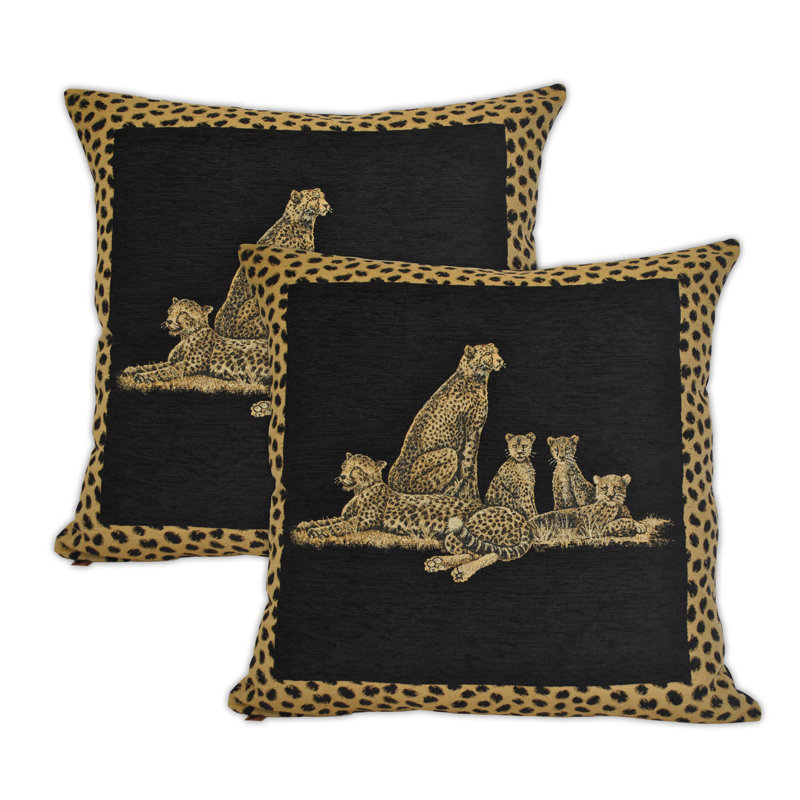 Animal Print Reversible Throw Pillow