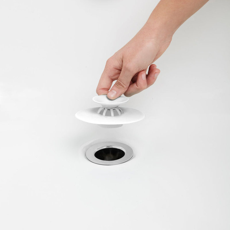 Drain de baignoire escamotable Flex, Blanc