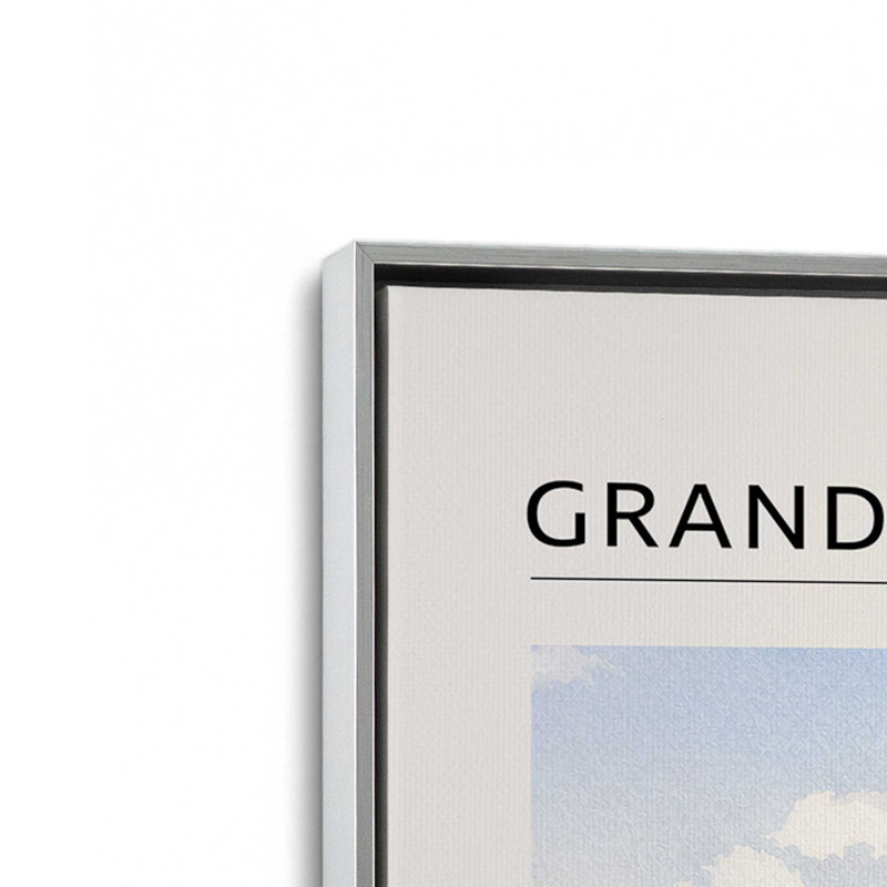 «Grand Prismatic Spring», reproduction d'art sur toile Yellowstone, 8 po x 12 po, Cadre flottant en chrome poli