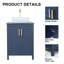 Ensemble de meuble-lavabo simple 24 po bleu-1933596326