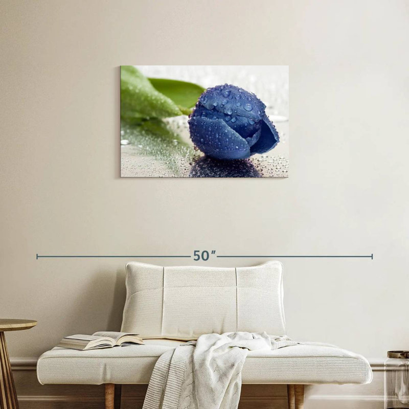 Tulipe bleu foncé Harnek, H 20 po x l 30 po