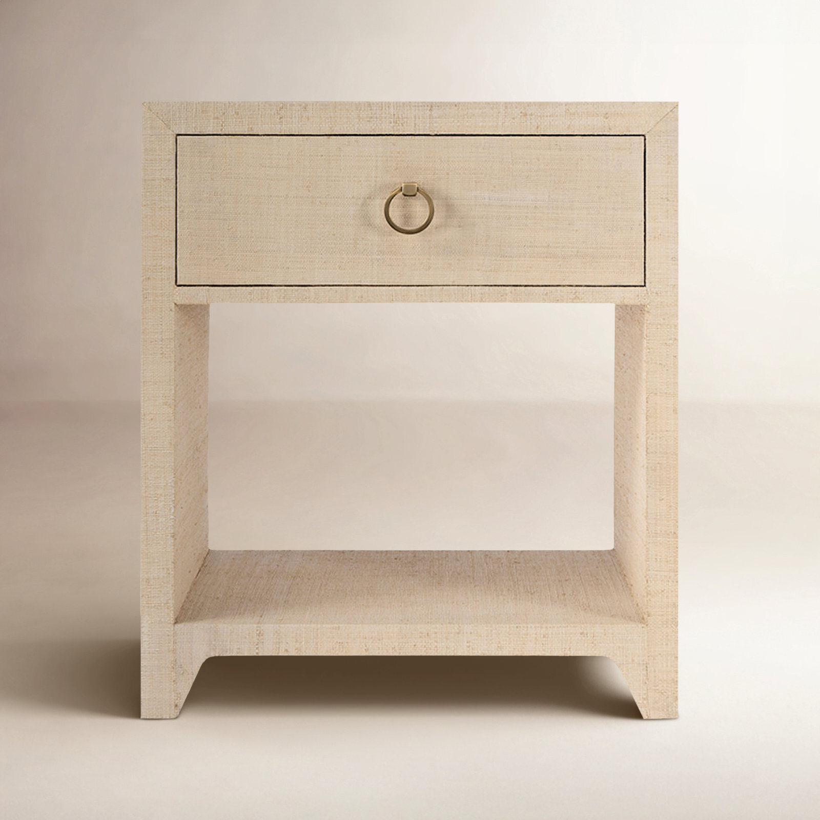 Cleo Raffia 1 - Drawer Nightstand, Natural