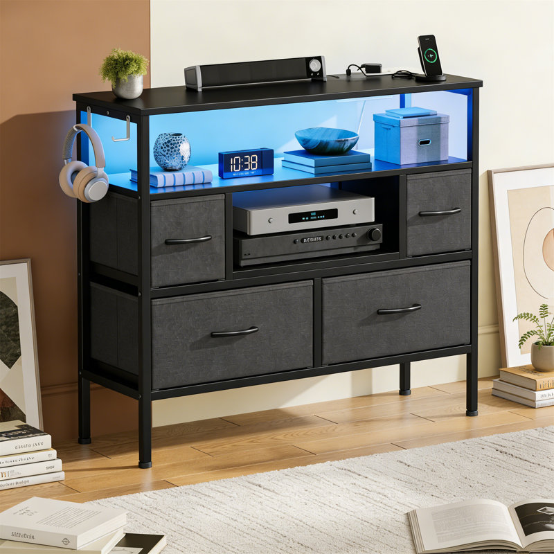 Unfinished TV Stand for TVs up to 28", Black