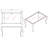 Coriana Glass Top Metal Base Dining Table