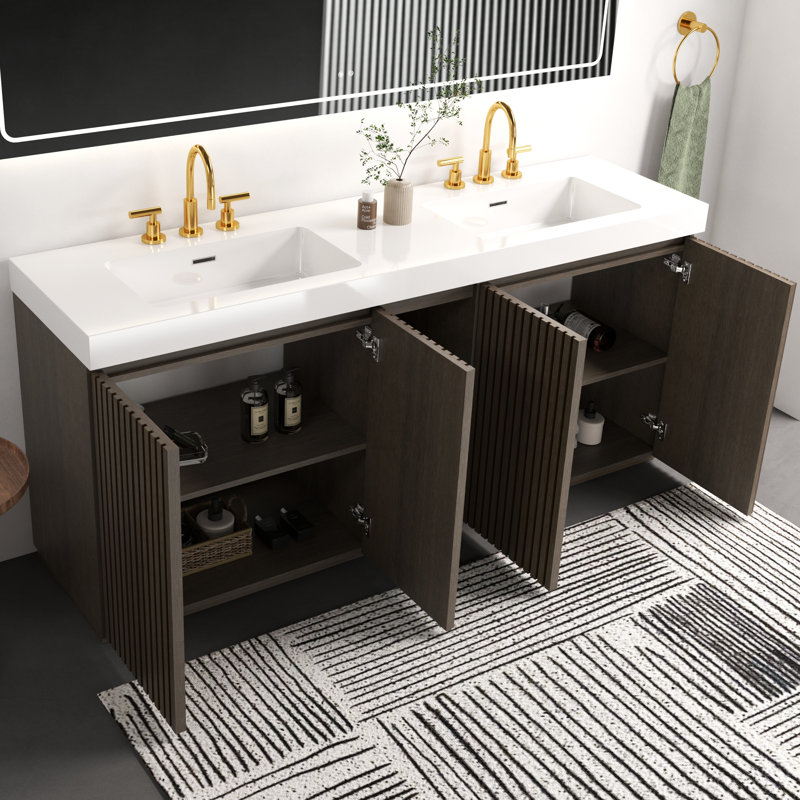 Meuble-lavabo double 72 po Modern