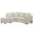 82.6" L-Shaped Sectional Pull Out Sofa Bed Sleeper Sofa With Two USB Ports-746057890